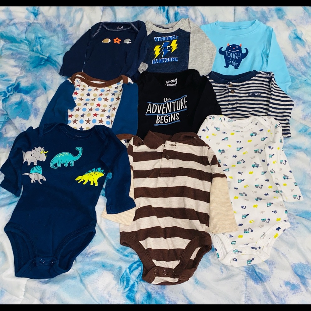 3-6 month boys onesie bundle